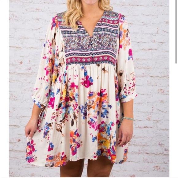 Chic Soul Dresses & Skirts - Boho Bouquet Dress